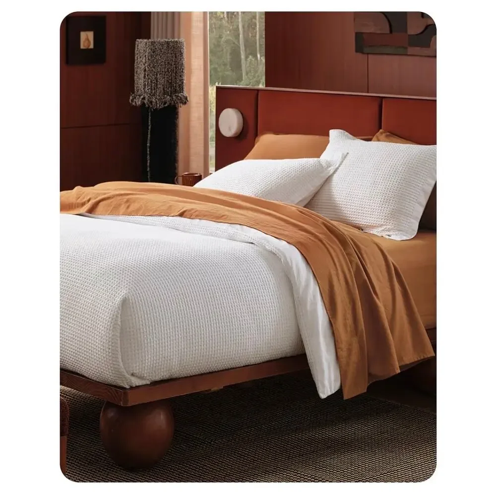 Bedsure Coconut Waffle Pattern King Duvet and Pillow Case Set NIB